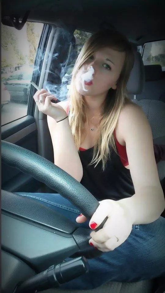 Sneaking one in the car between classes posted by darkpoetries