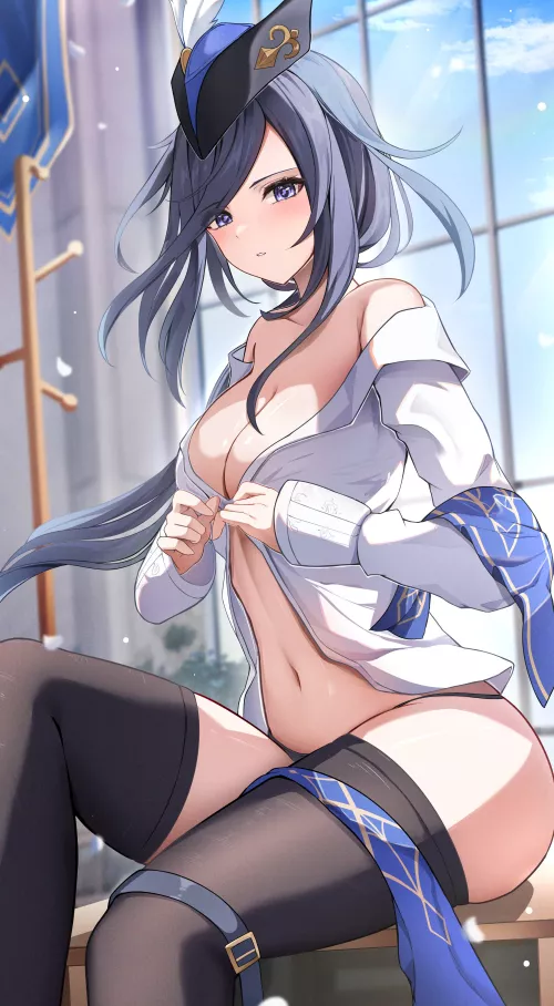 Clorinde getting dressed by xSaviour_N