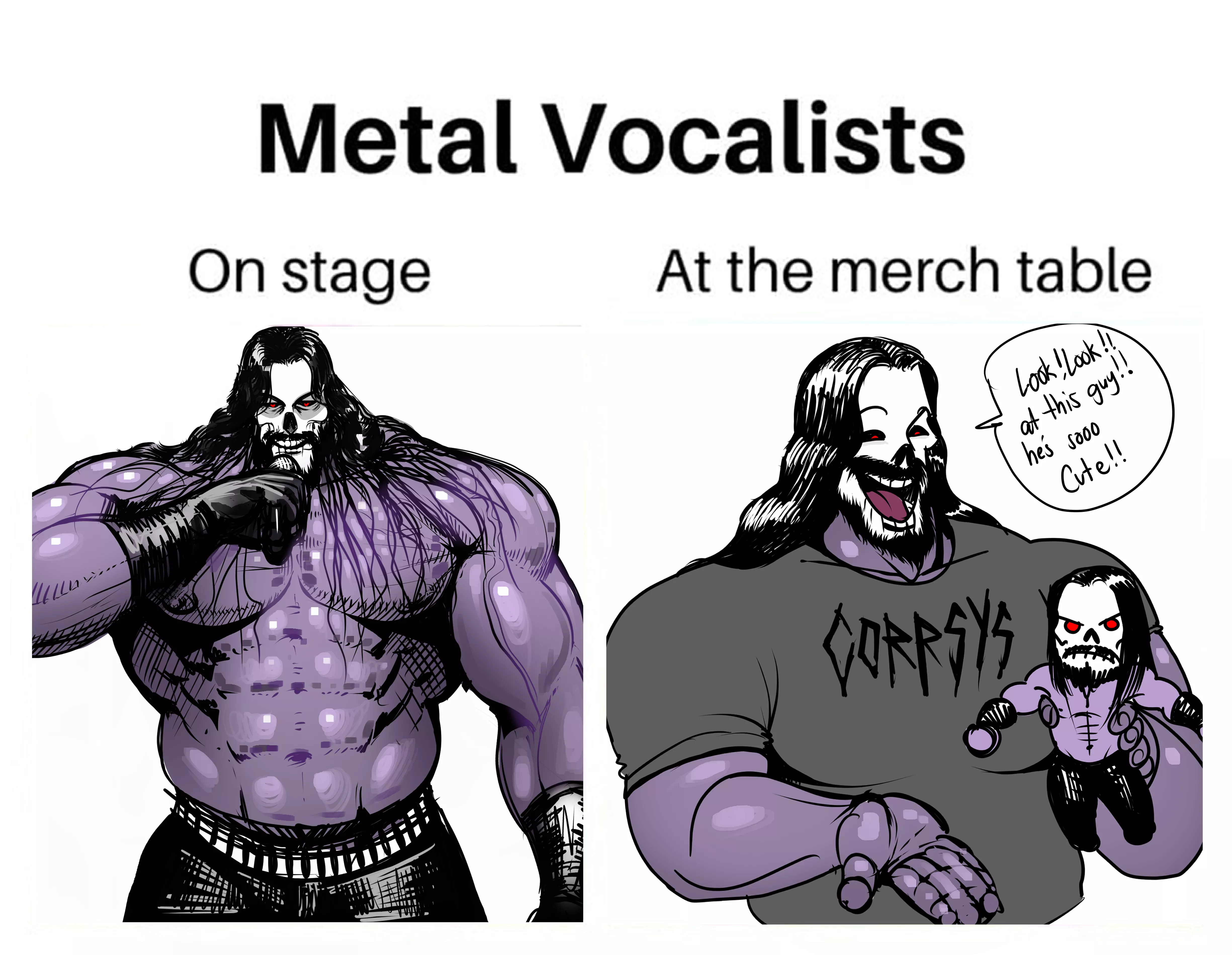 hes actually a himb behind that intimidating image onstage (bopehol on twitter , me) posted by bopy3e