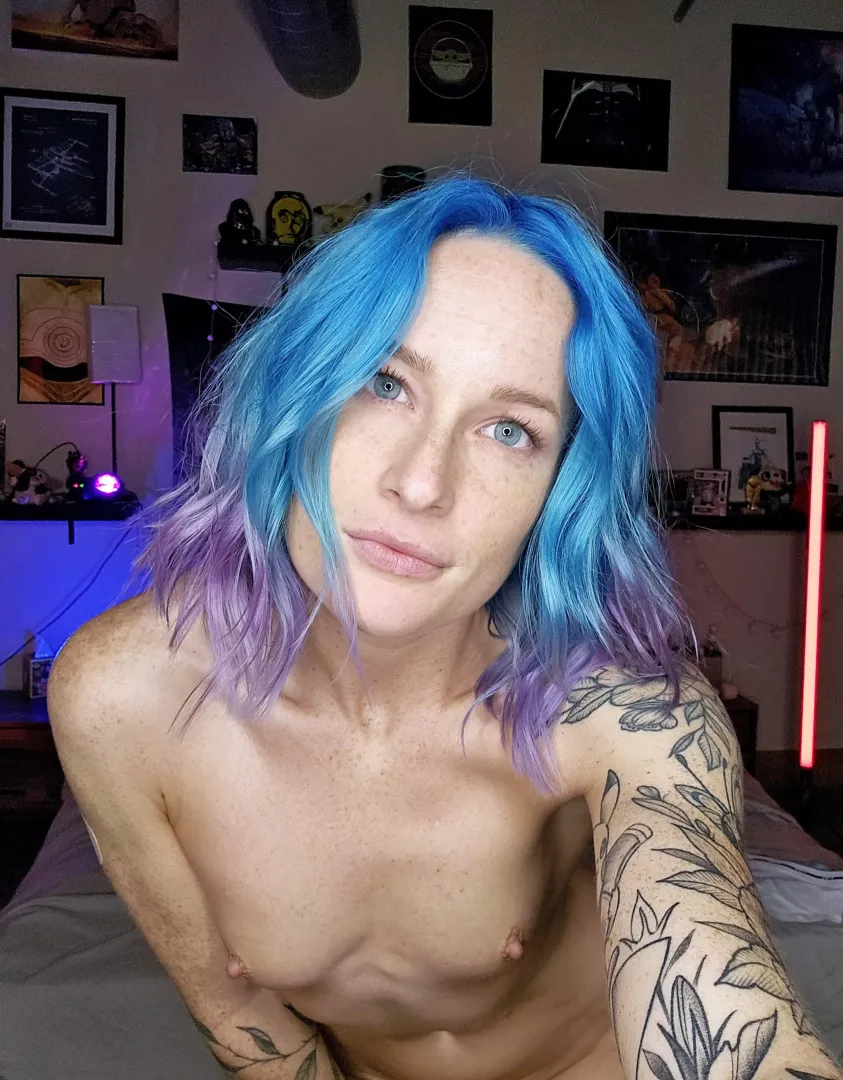 Blue Hair + Small Tits 😉 posted by _MyLittlePanda_