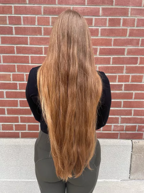 Finally hit my goal length! Now I’m thinking I need a small trim by RubyredRapunzel