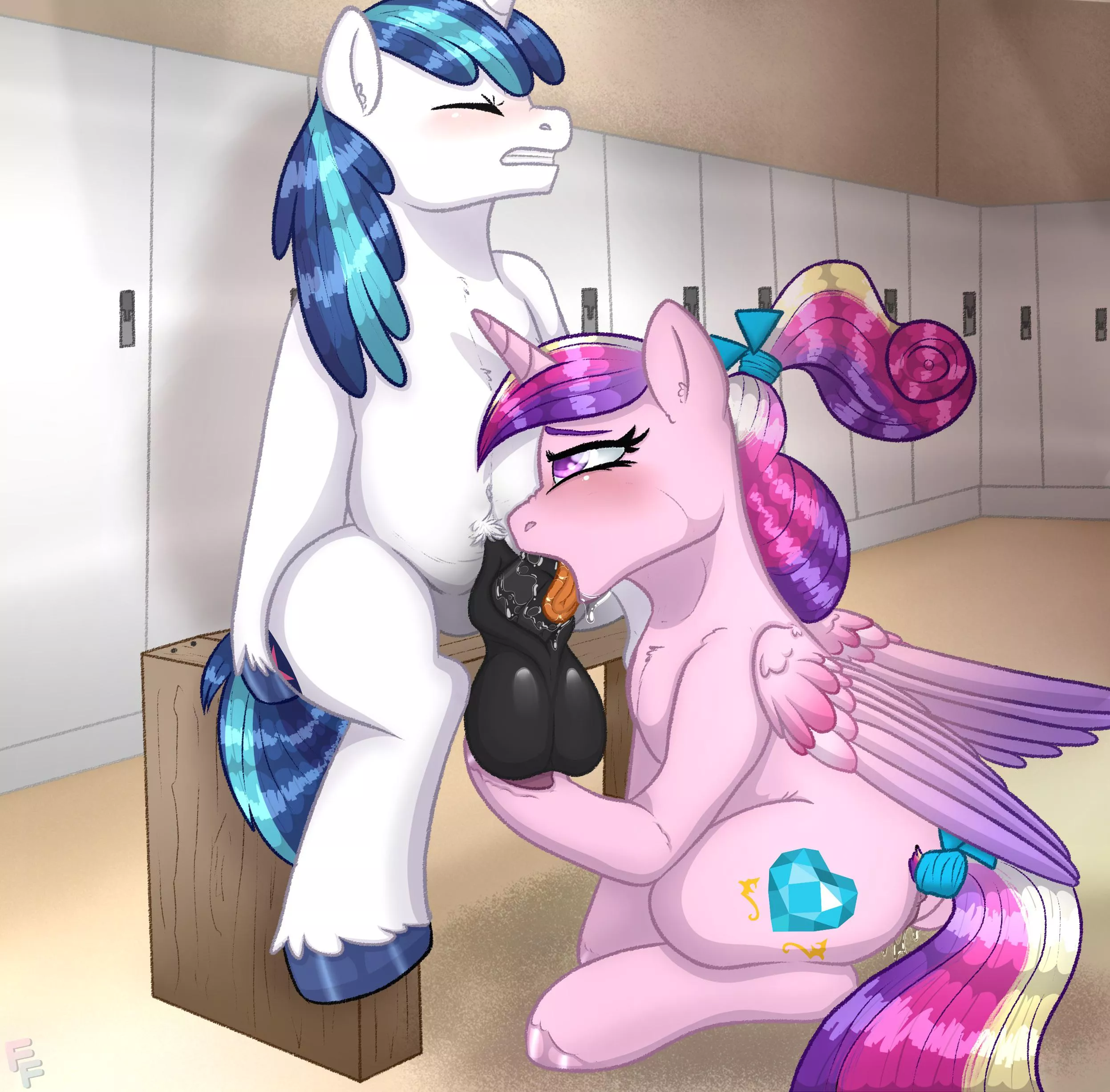 Locker room fun (ponykittenboi) posted by PonyClopAccount