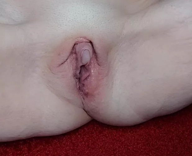 My clitty is sticking out to say hello to her favourite people by Hot-Campaign3260