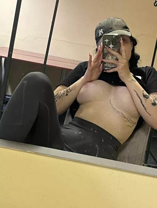 You come in the dressing room and see me like this… What you doing? by SwimmingSteaka