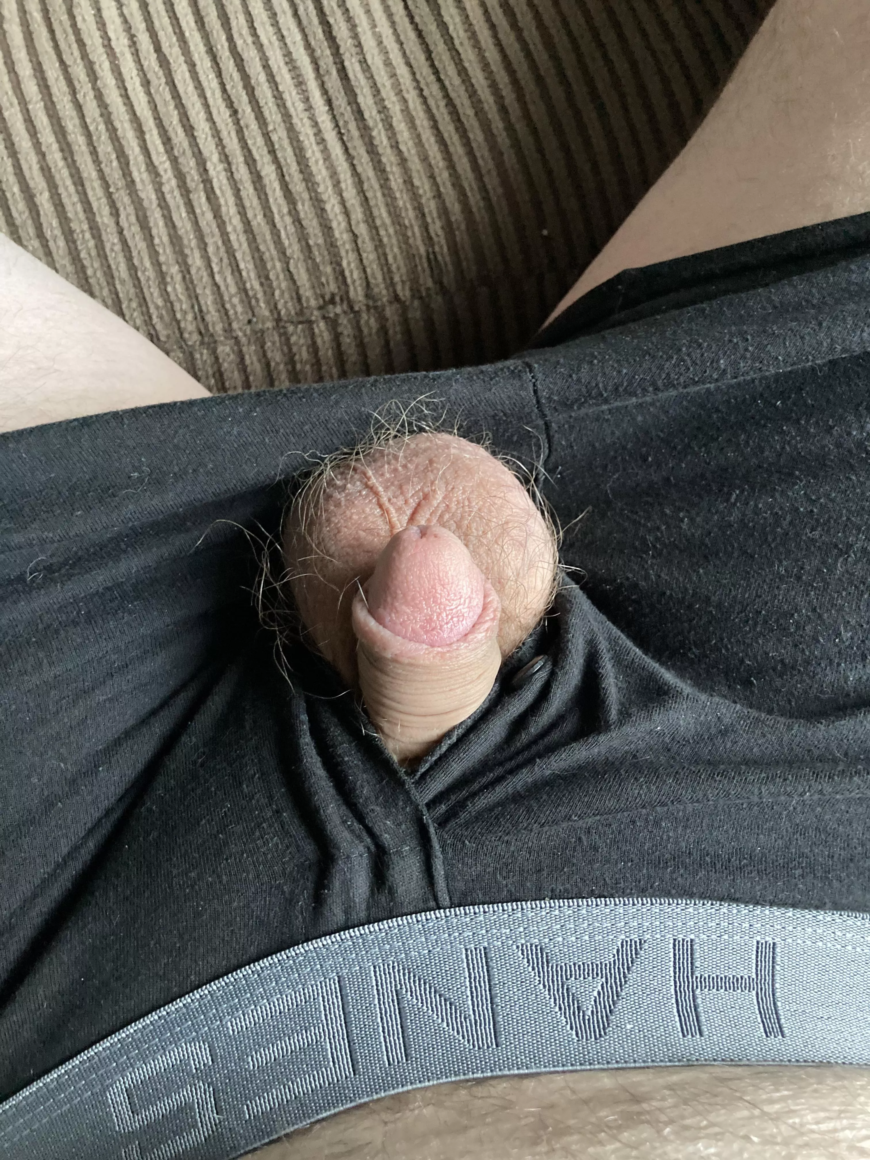 Do you like my new black boxer shorts? posted by InevitableFoot6666