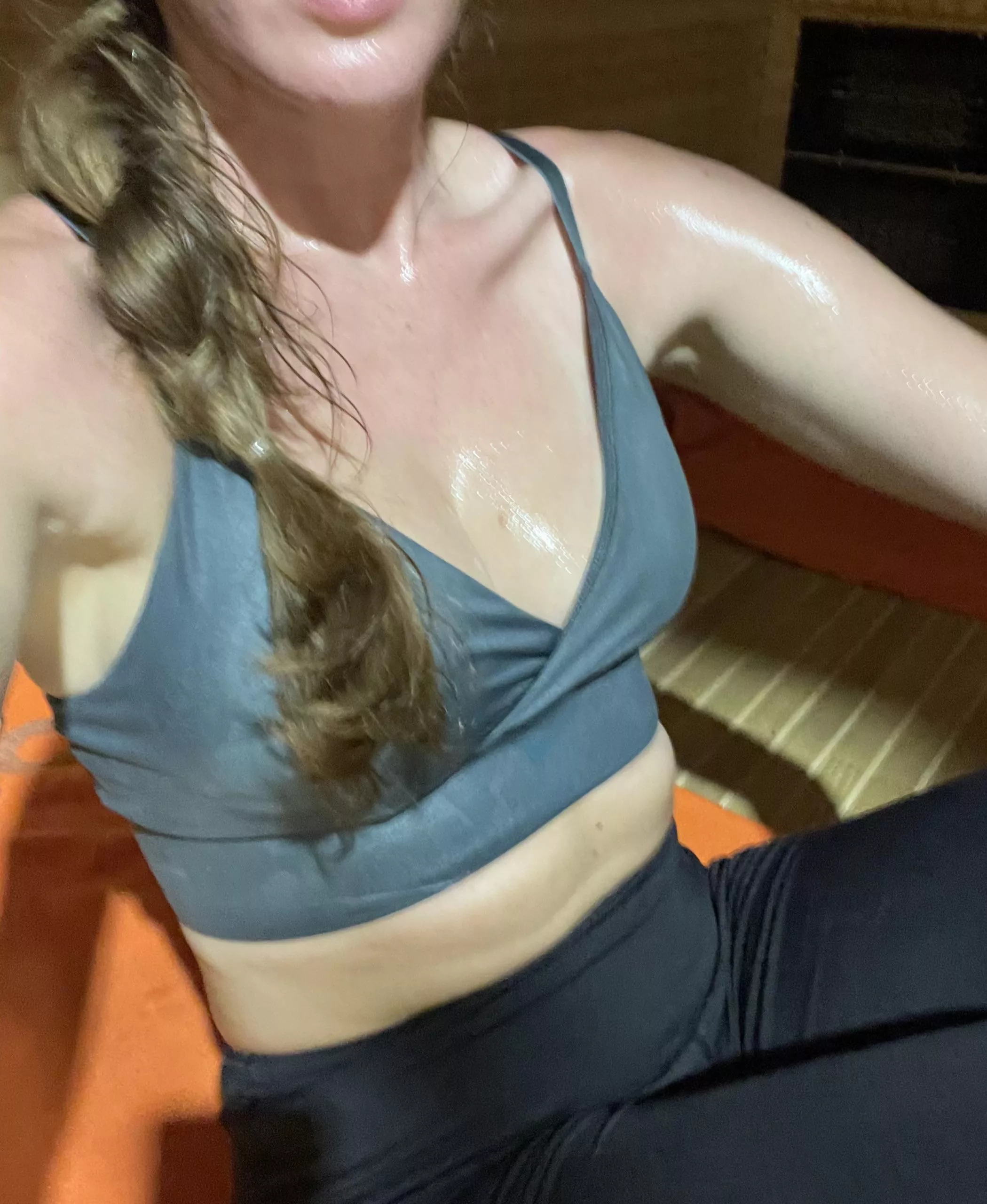I got super sweaty…I’m definitely looking forward to getting out of these wet clothes - I wish you could watch. posted by Nearlynaughtybae