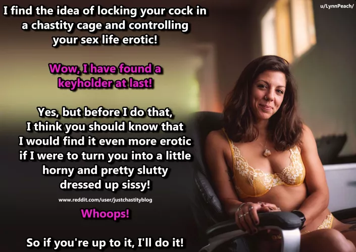 If you can handle it, then you have a deal! by justchastityblog