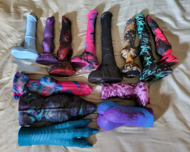 My little collection of Bad Dragon and Weredog. 😁 by Carver_Cassanova