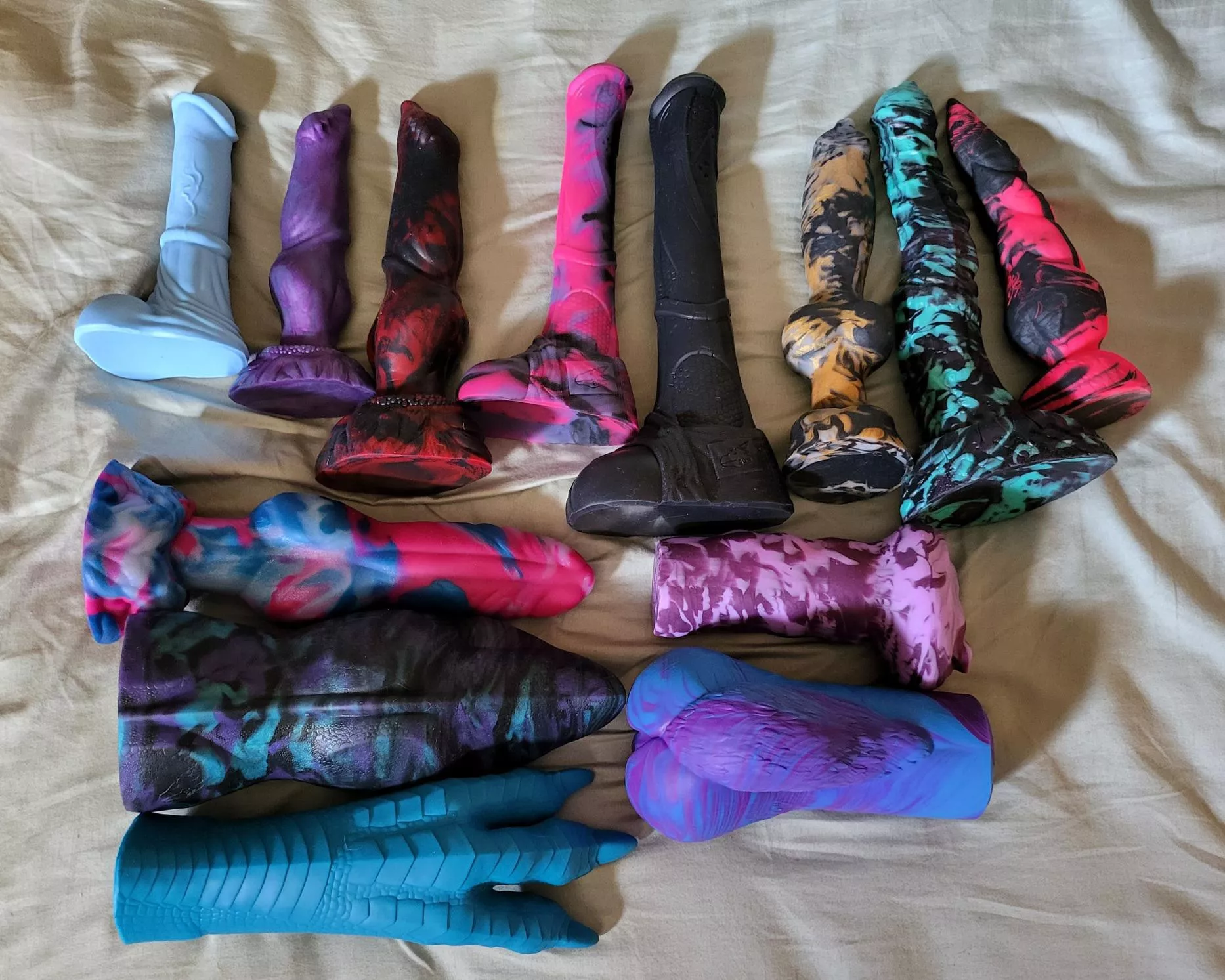 My little collection of Bad Dragon and Weredog. 😁 posted by Carver_Cassanova