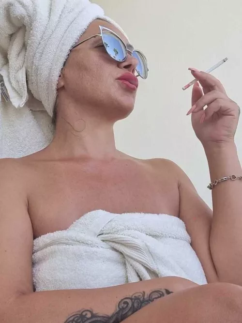 That first Ciggy in the morning by Miss_Maxine