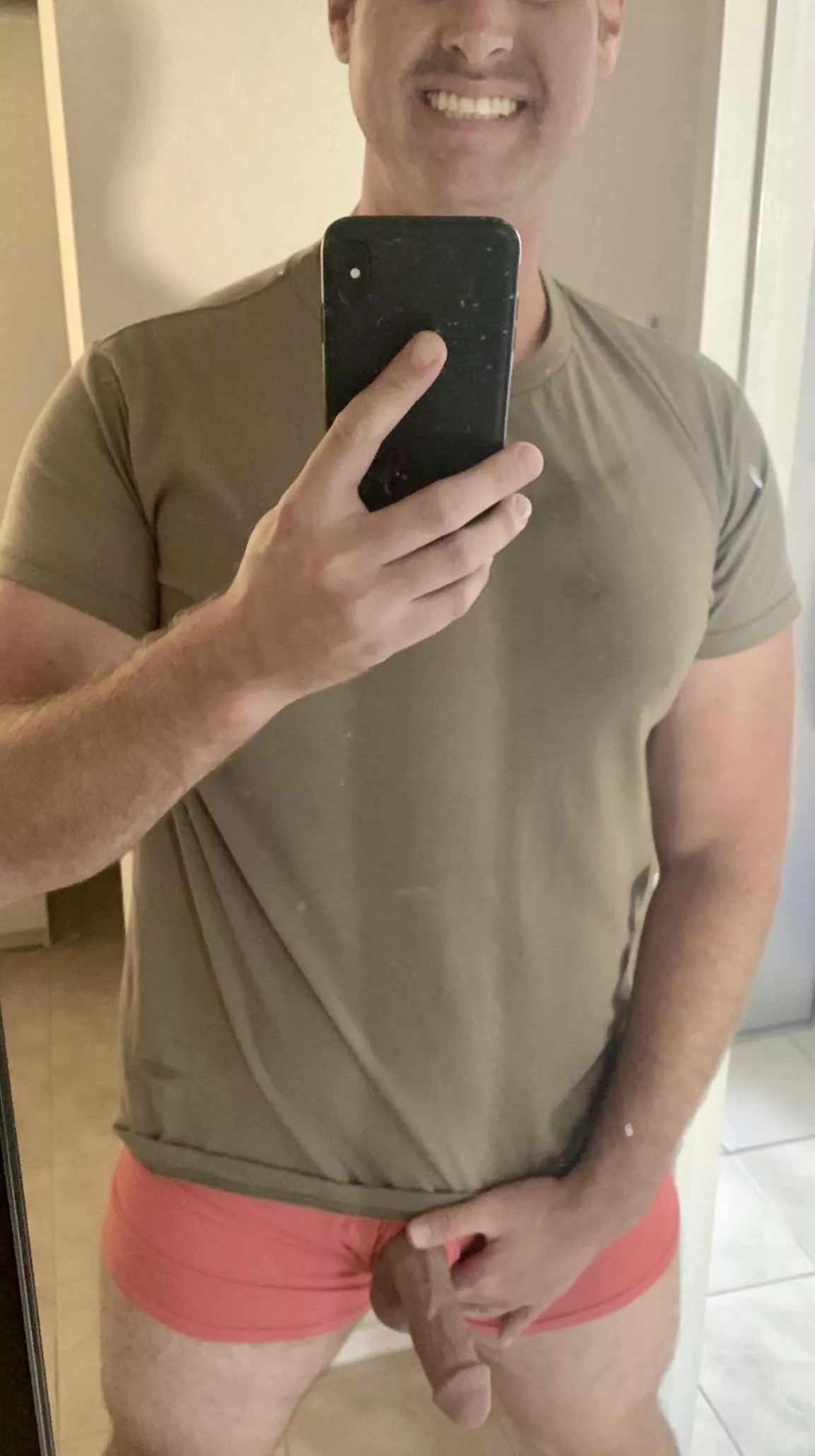 Used to be a nerdy boi in school, now look at me! Still smiling, being goofy on reddit with my average cock! posted by slashbanter