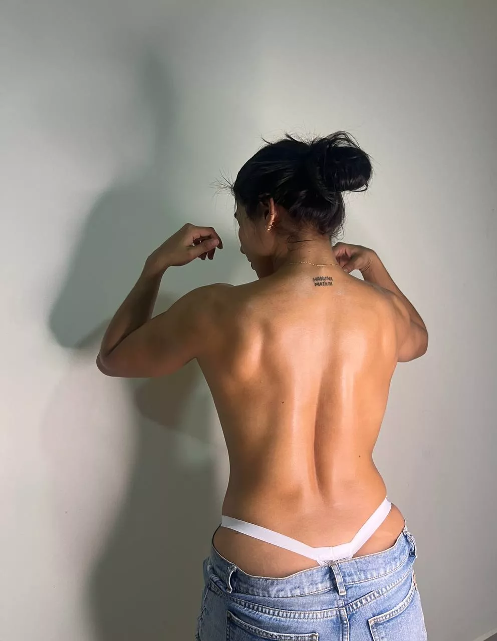 Would you lick my muscles? posted by Ringedsplitter