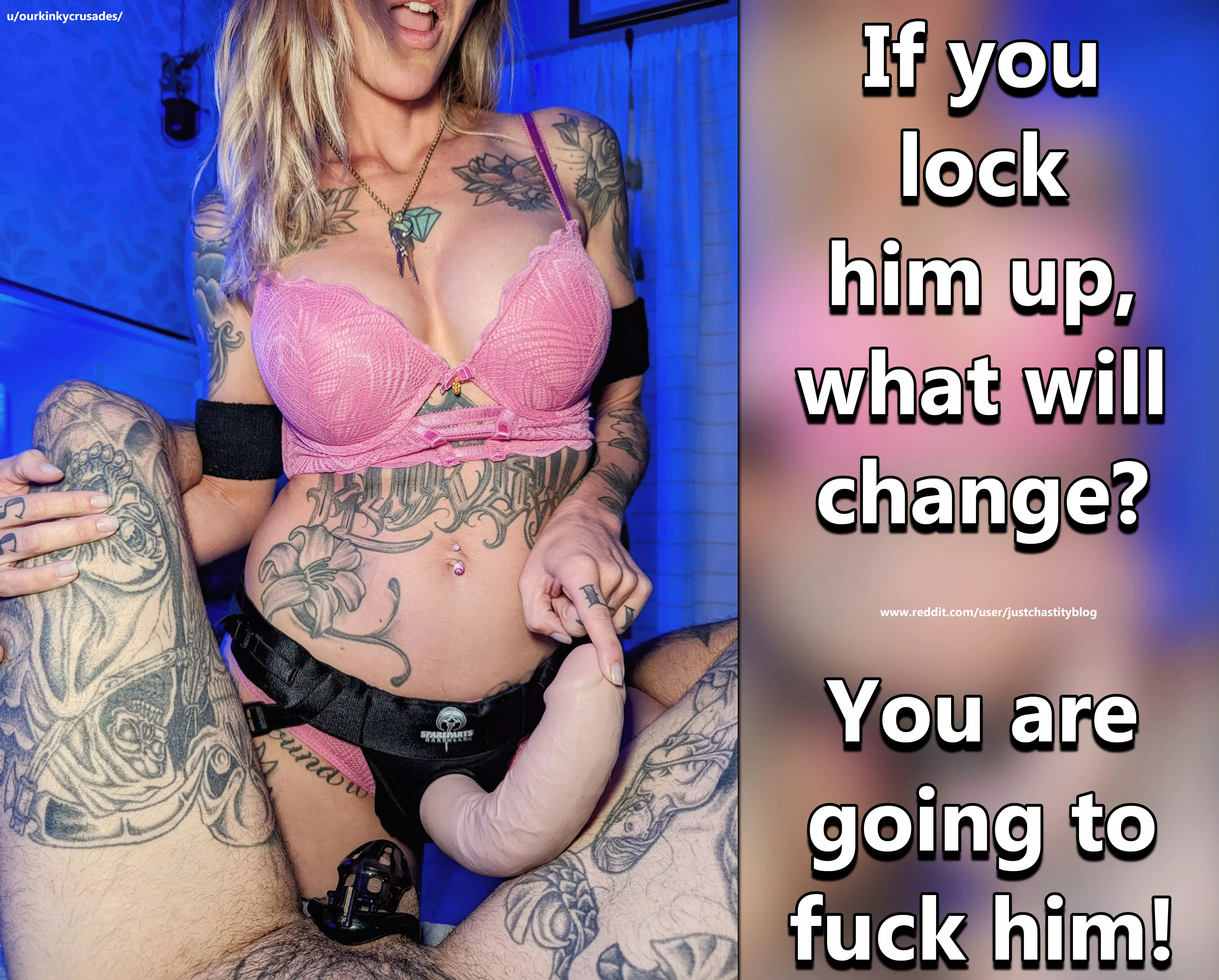 If you lock him up, other changes will take place! posted by justchastityblog