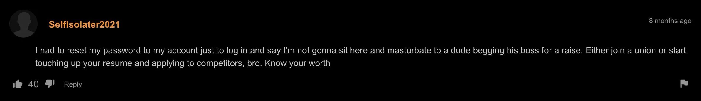 Know your worth bro posted by SaigeLikesWomen