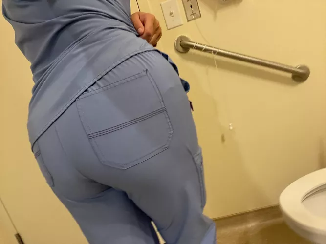 Love how my 🍑 looks in scrubs by asianhwmilf