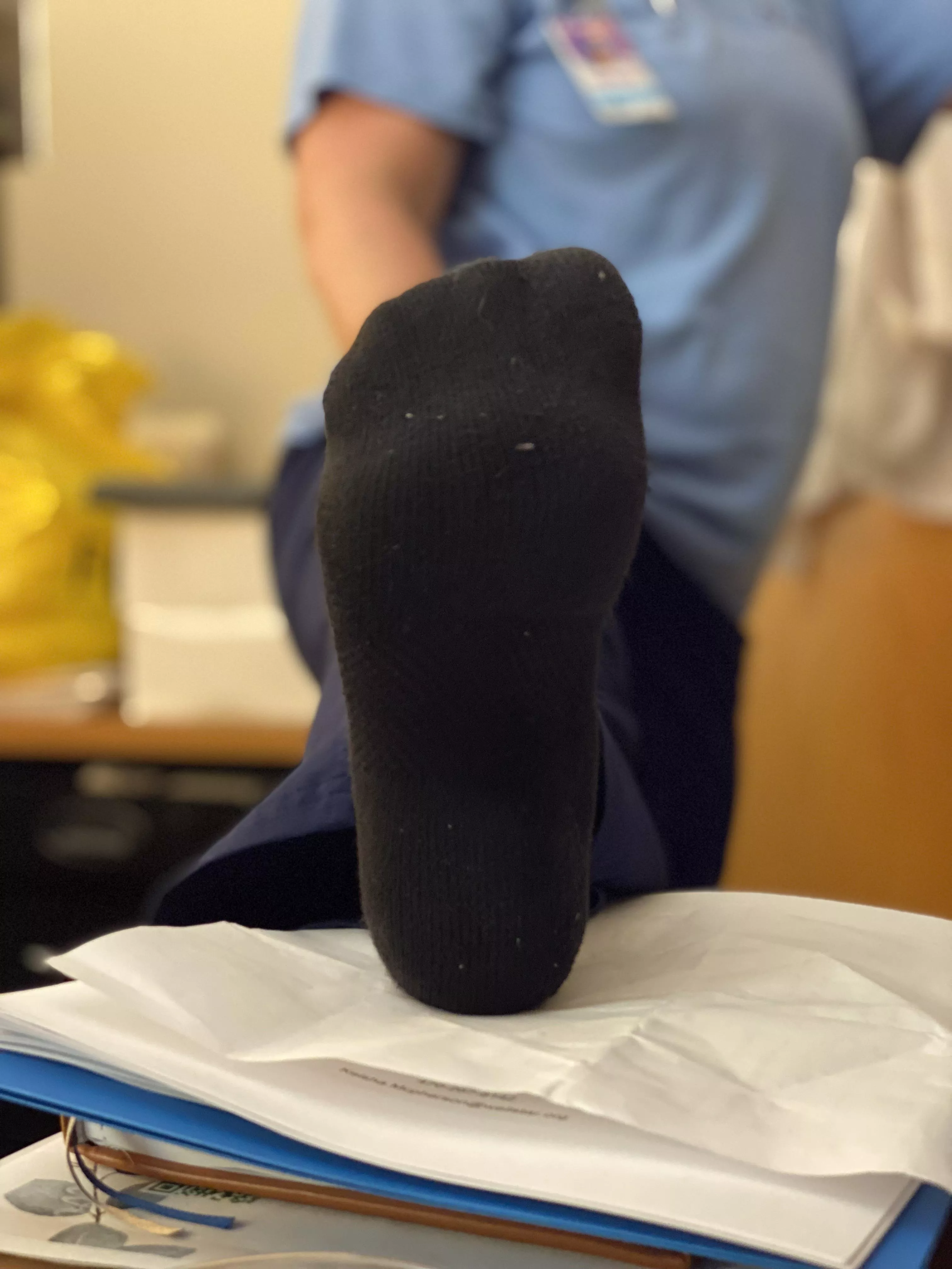 Sometimes as a nurse you just have to put your feet up😉 Im on day 2 out of 5 with these black beauties💋 posted by lovelylysandra