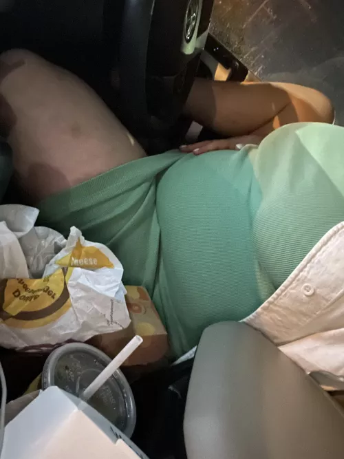 surrounded by wrappers and still hungry by piggybaby69