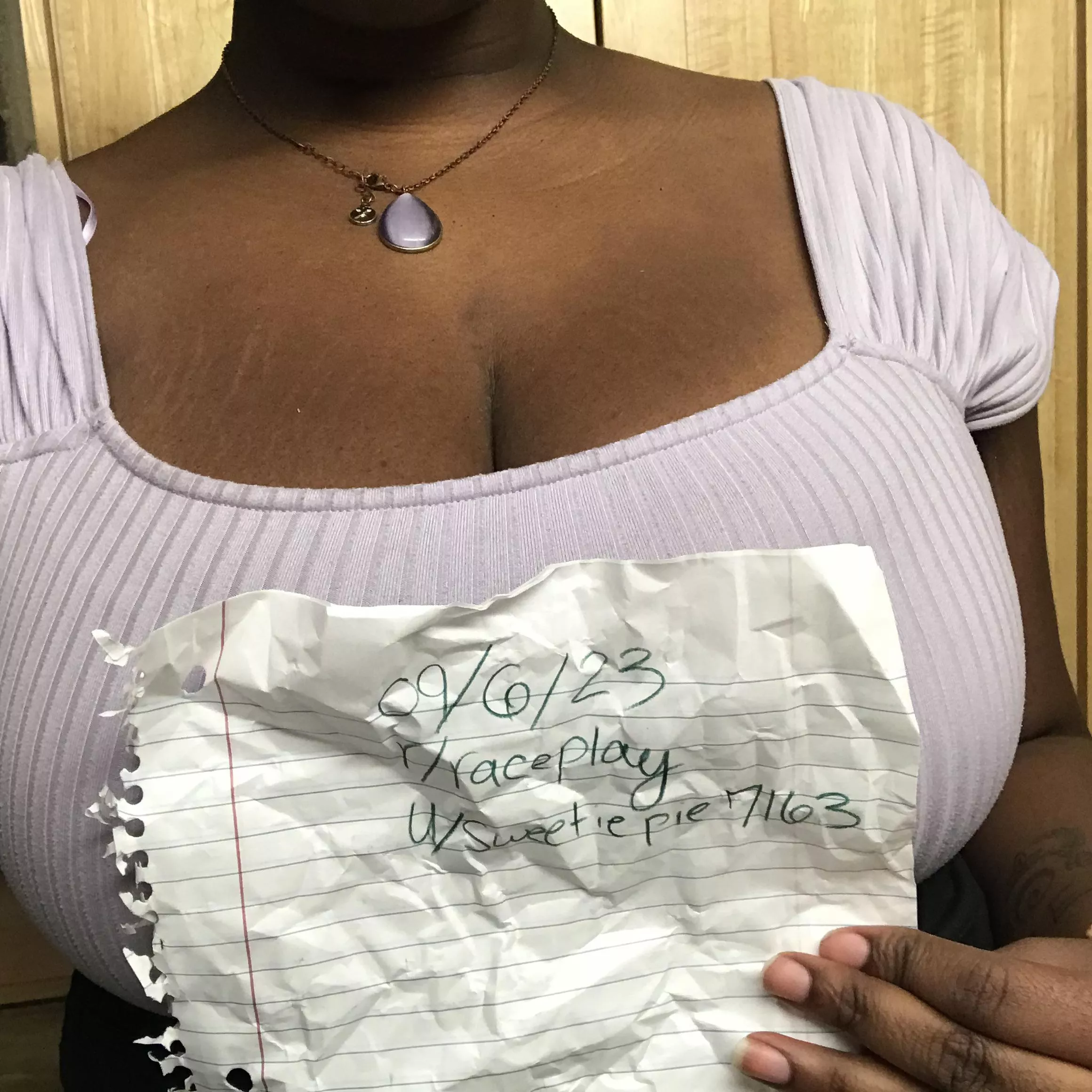 Verification!! u/Ni99erWh0re4u 18f posted by sweetiepie7163