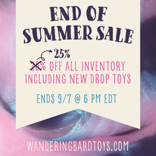 Wandering Bard End of Summer Sale! by wanderingbardtoys