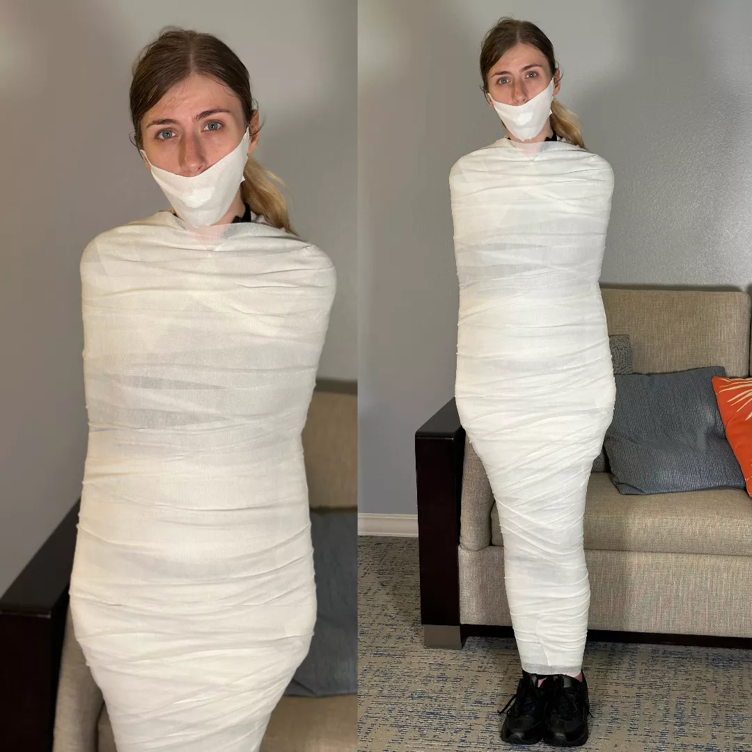 Catburglar Winter Flynn got herself wrapped up in quite a predicament! posted by DavidRoeperConcepts