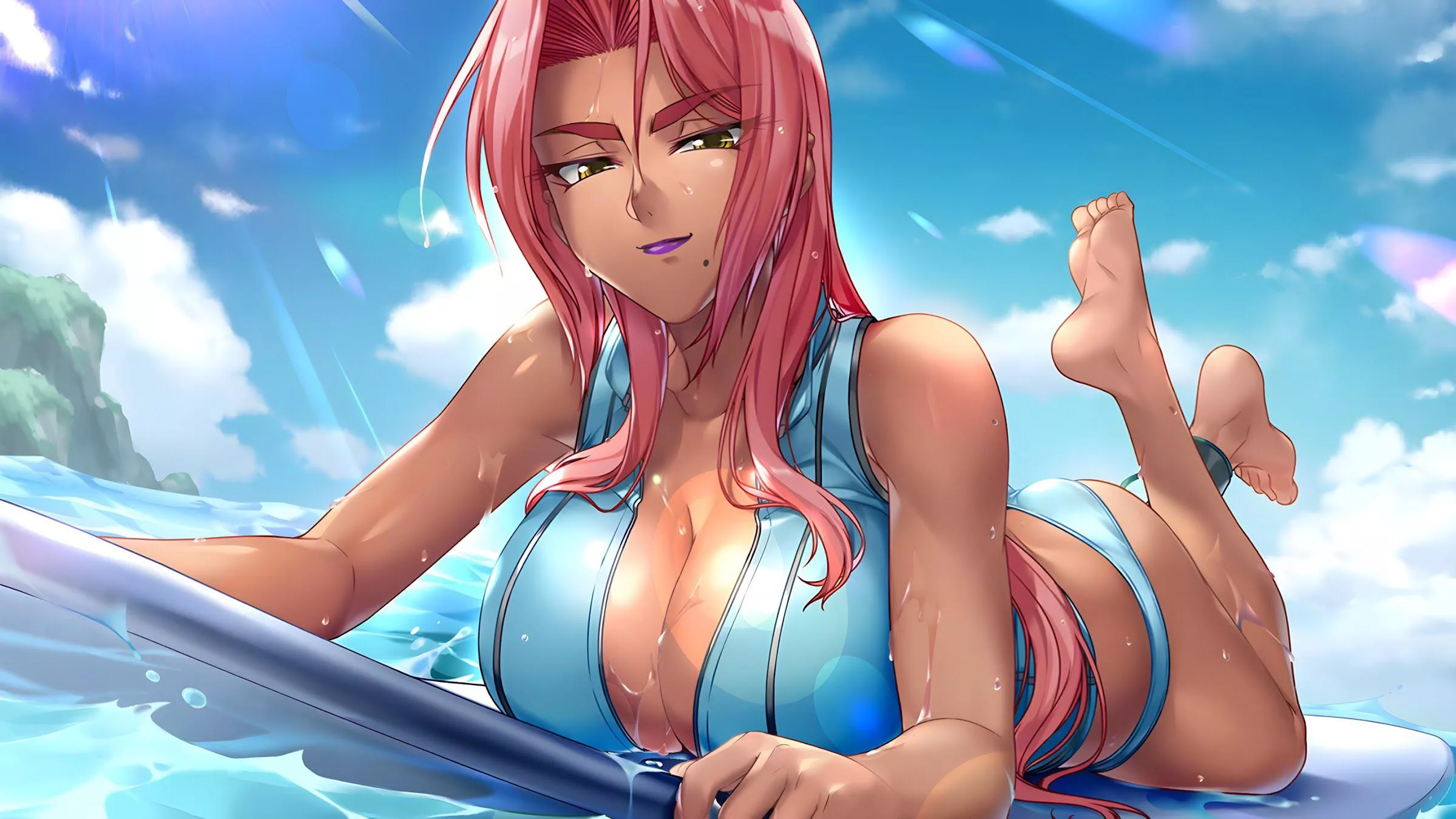 Ingrid Surfing by kagami hirotaka [Taimanin Series] posted by kinddomino_pie