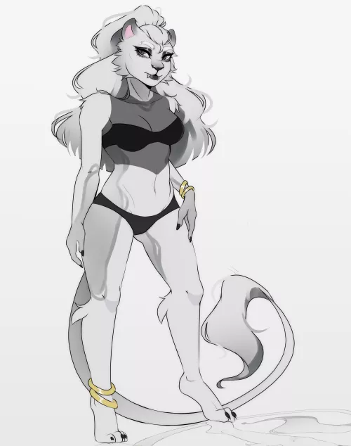 Lion Lady Adopt [F] (Art by me BambuDess) by BambuDess