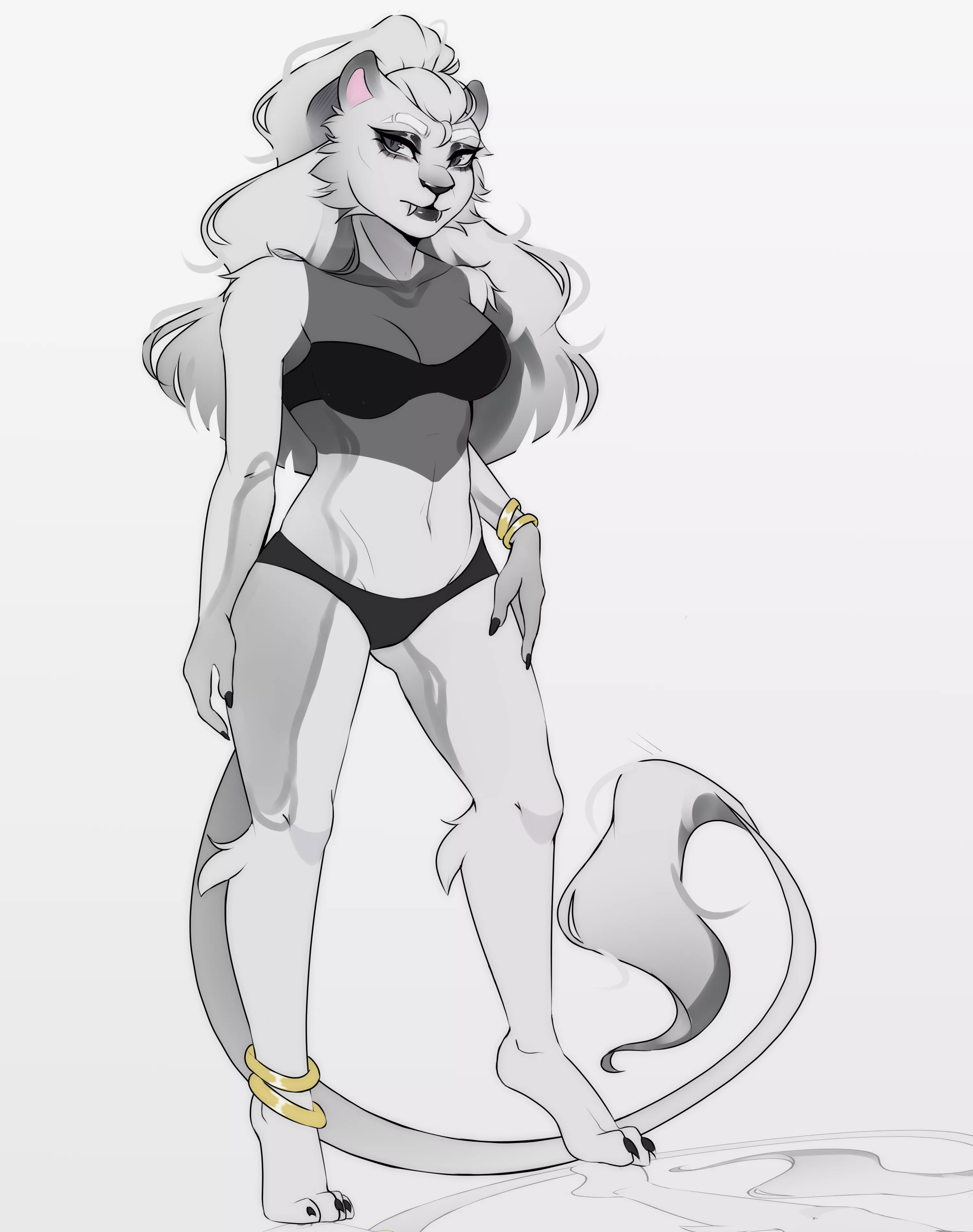 Lion Lady Adopt [F] (Art by me BambuDess) posted by BambuDess