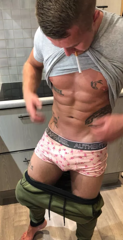 Pink flamingo boxers though... by JonnyCtheninja