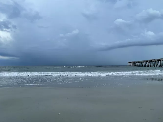 Storm off the coast by VagariTurtle