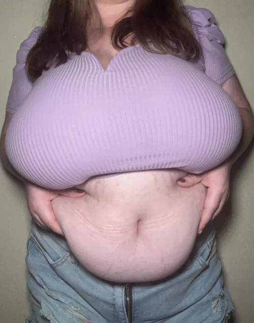 I love grabbing my growing belly 😍🐷 by FatherForgiveMeOF