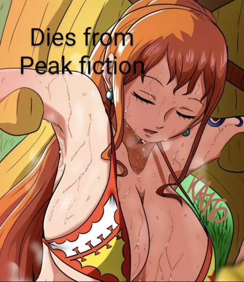 Lf color source. Nami, bikini, kaito(?), sweat, dies from peak fiction by ArlongsNose