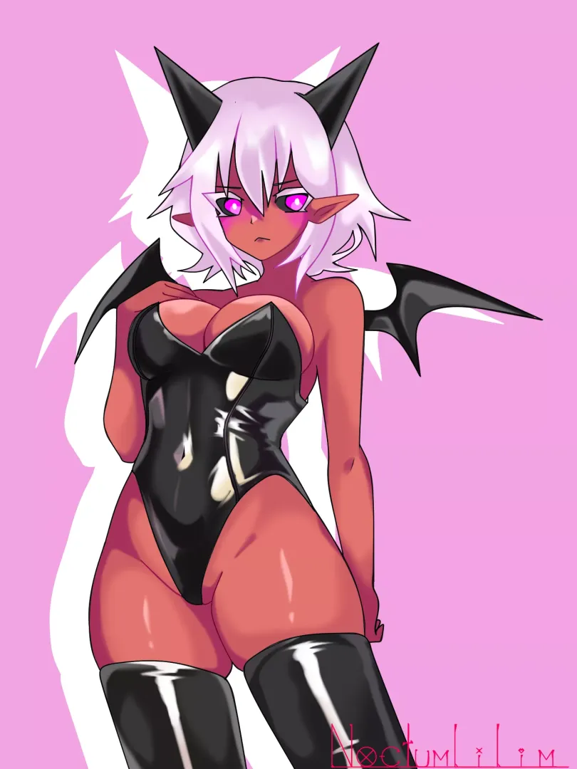 My imp girl! I'm really proud of the shading on this one! posted by noctumlilim