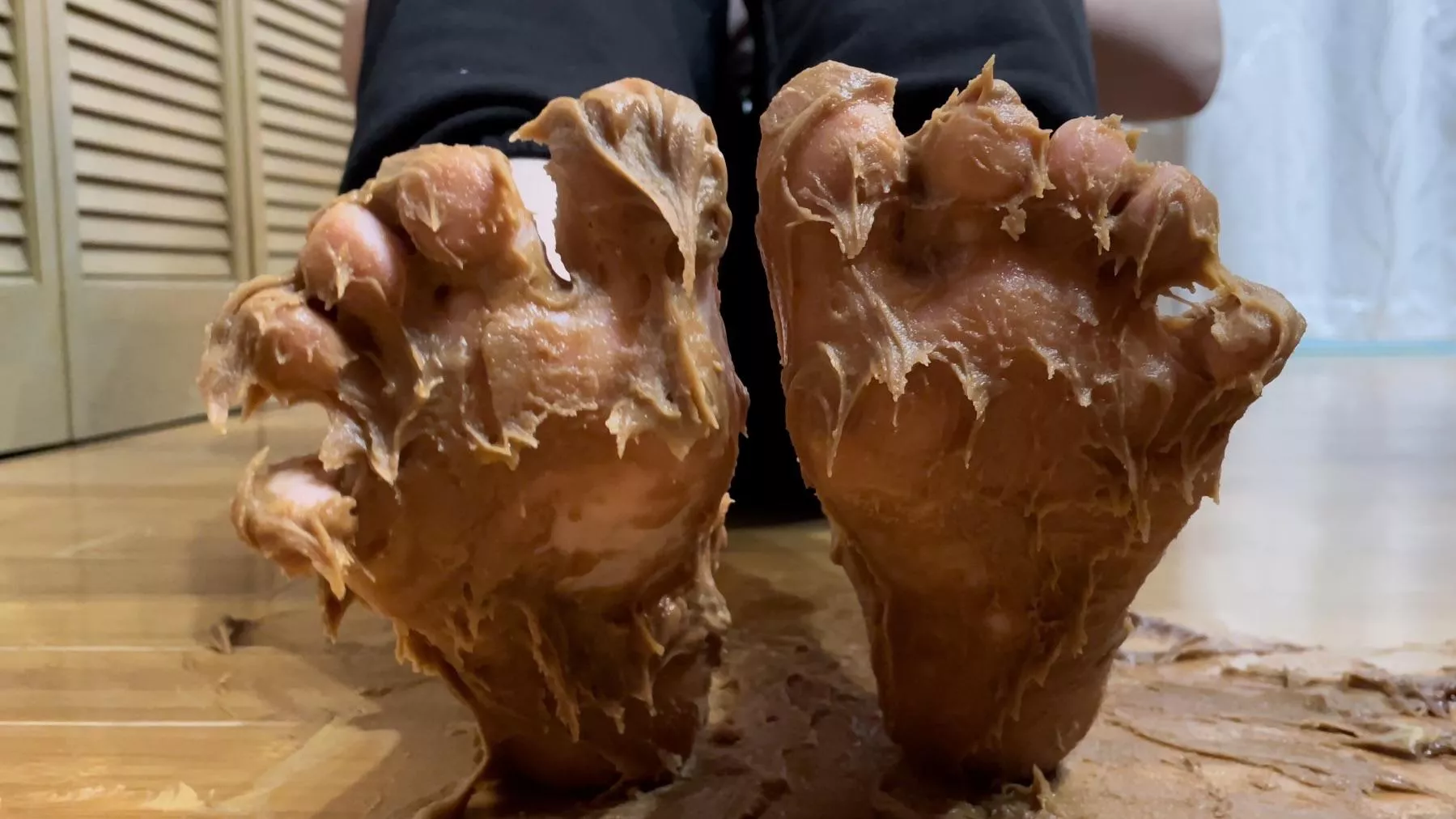 Need a good puppy to come clean the peanut butter from between my toes ;) posted by JennysPerfectPaws