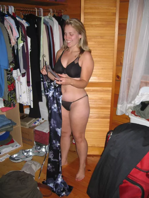 Should she get dressed, or just go like that. by No-Strawberry-514