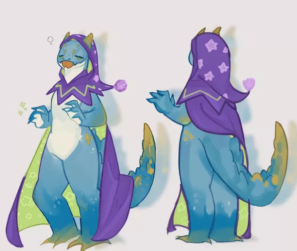 Sleepy kobold adopt! (art by me) by Ana_Ori