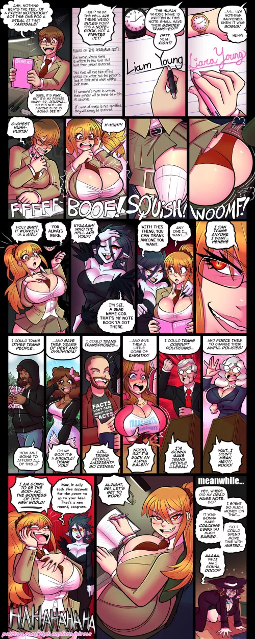 The Dead Name Note by theTransformistress by AgenderChaos