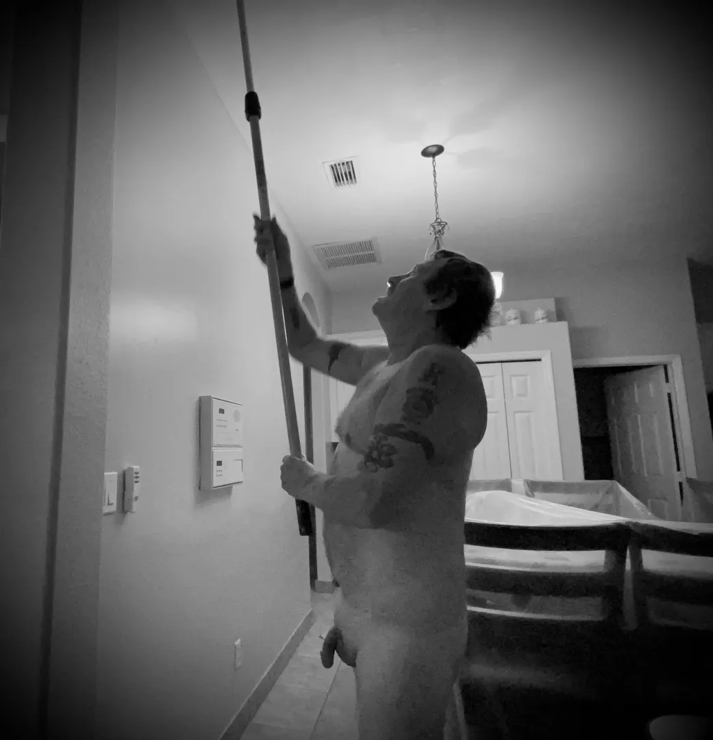 Who says you cant paint naked? posted by KCGunslinger63