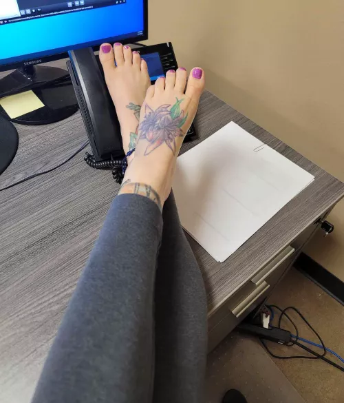 Would you be able to control yourself if you came into my office and saw me like this? by The-Electric-Sky