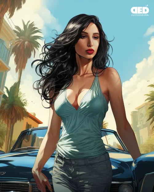 Abella as a GTA character. by Dankuruma