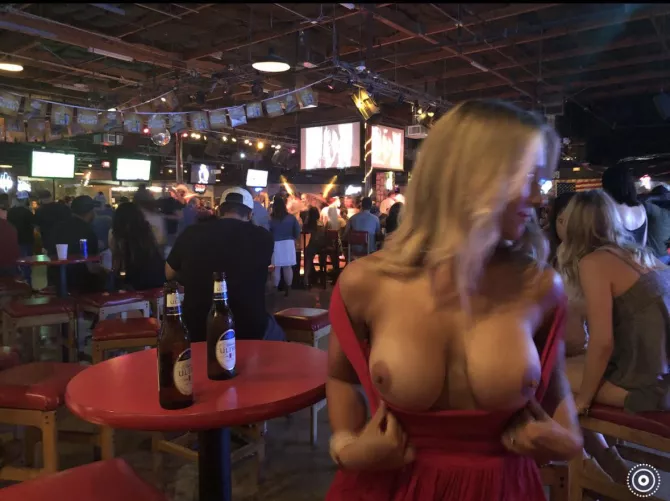 Being pretty daring at a bar…. by the-princessconsuela