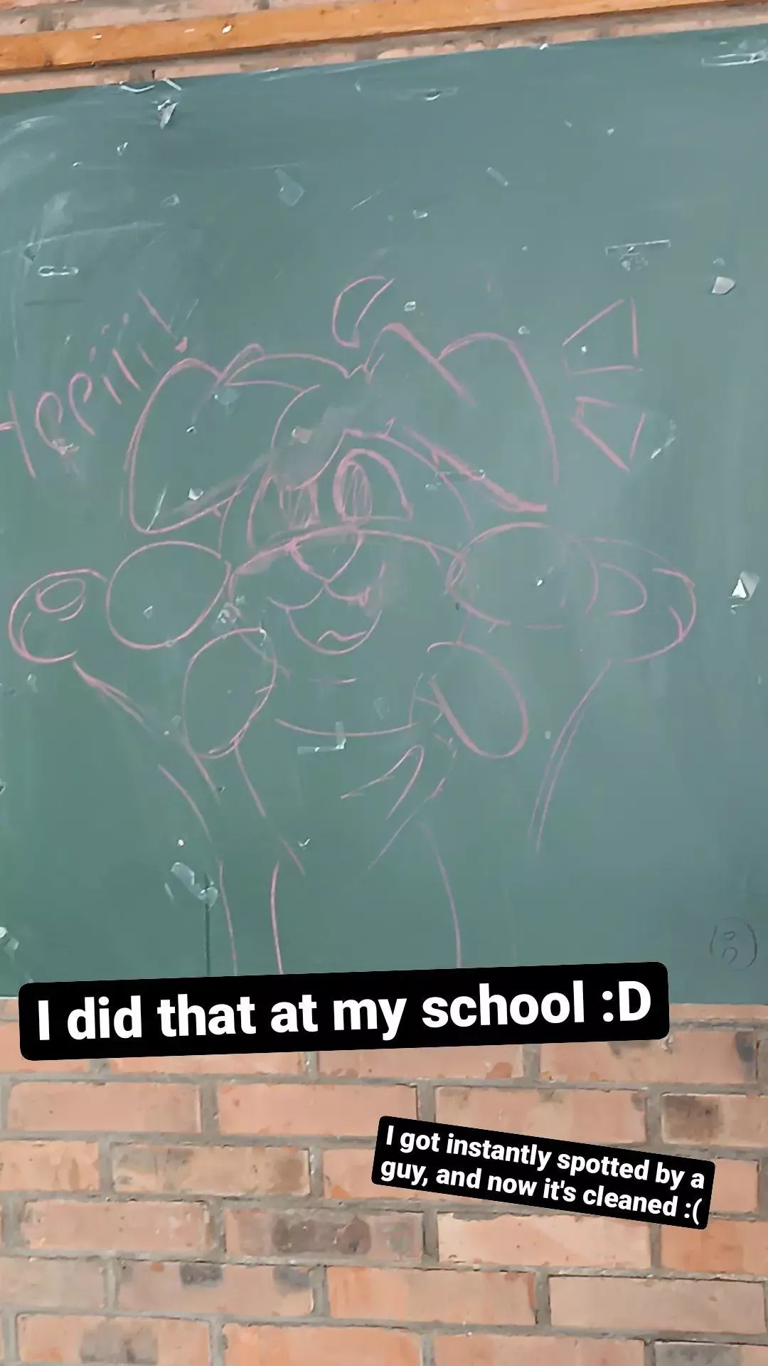 Doodles on the school white board posted by CheapGriffy