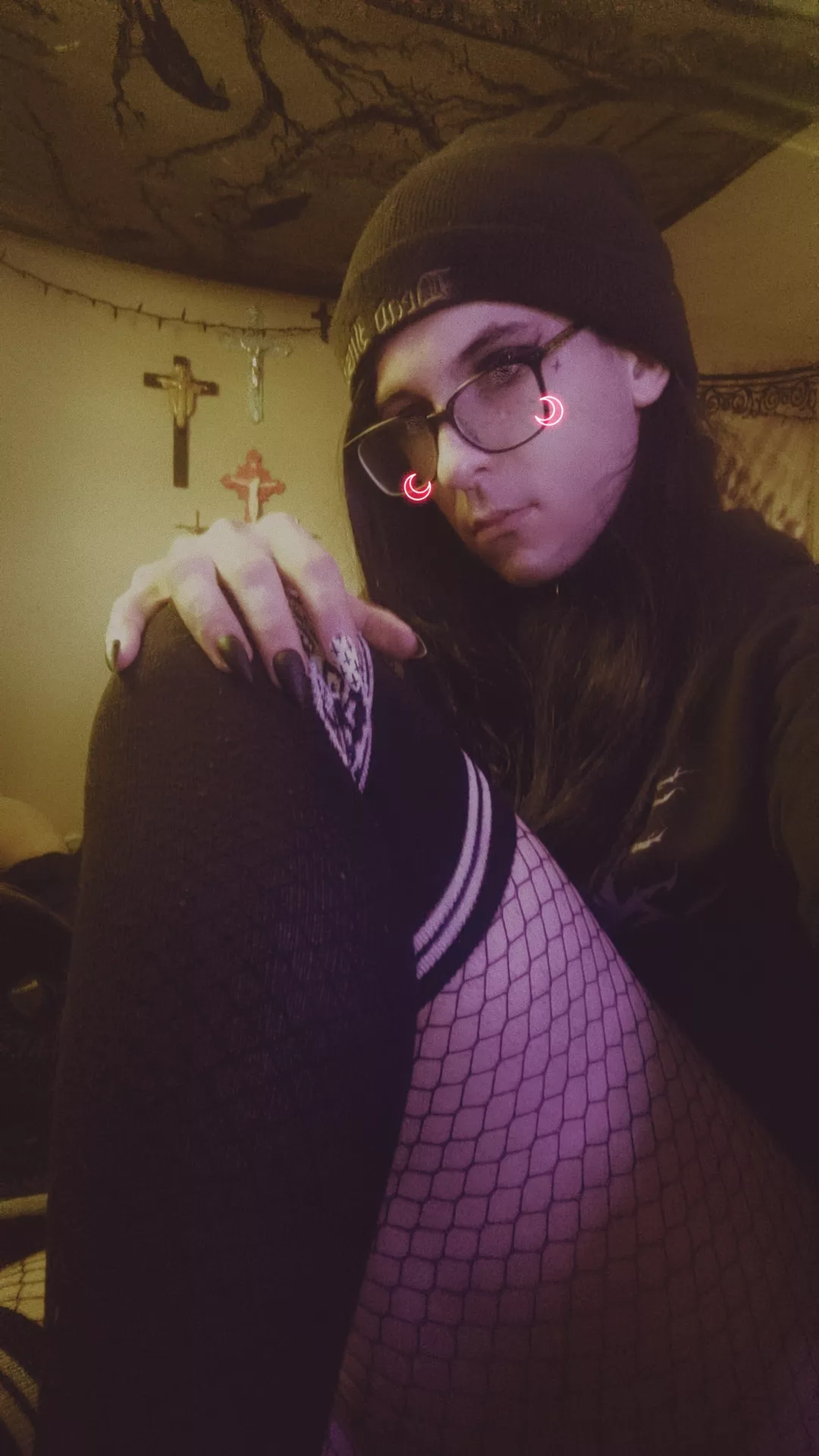 My crucifix collection just watching me get yassified 🫠 posted by Apostasy96