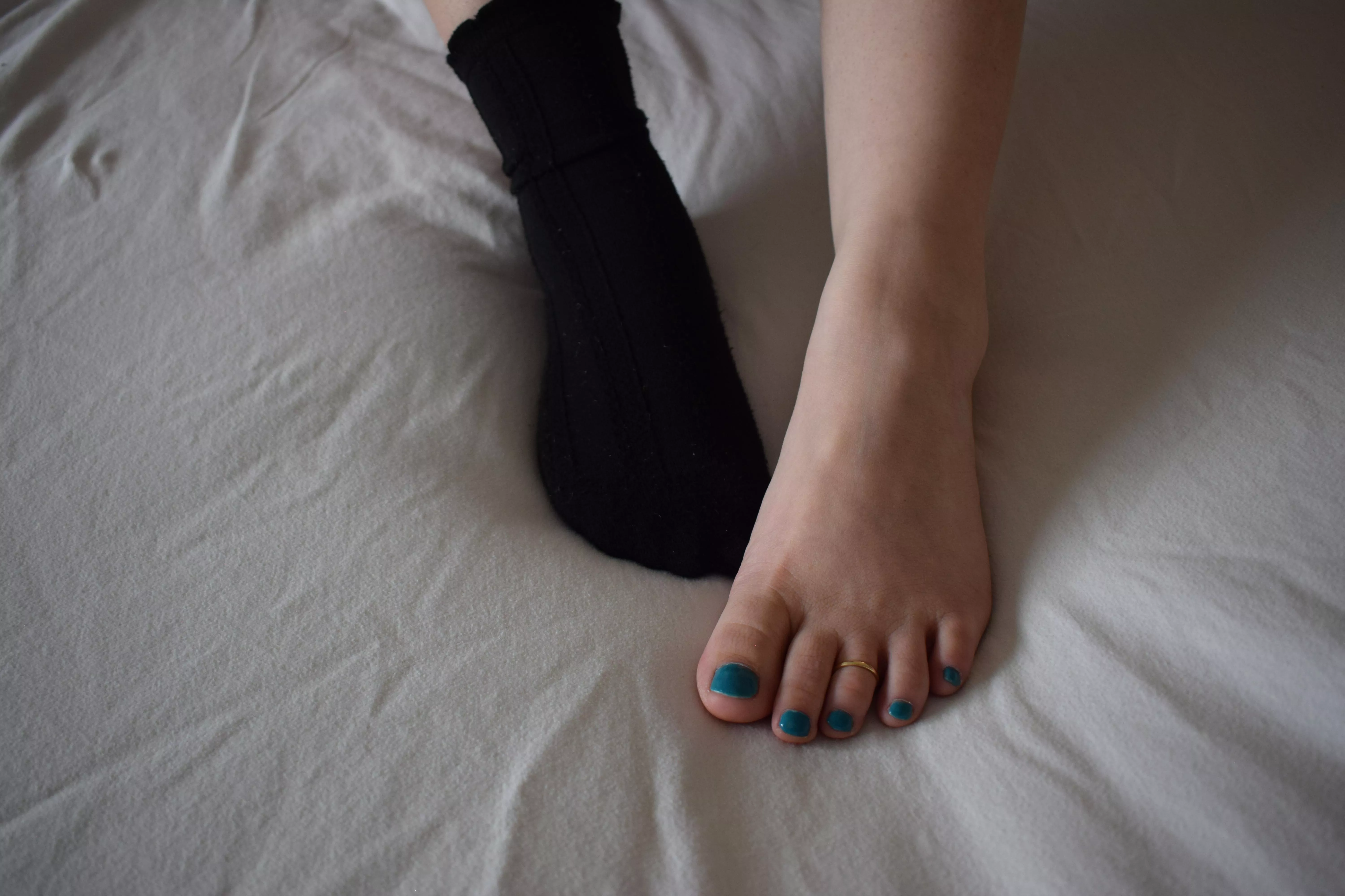 My ex would put his cock in my socks and cum in them that way, I still think that's so hot. posted by snowpeas88