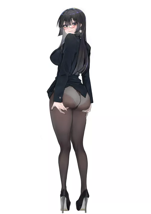 Office Lady from behind by -Zeneryth-