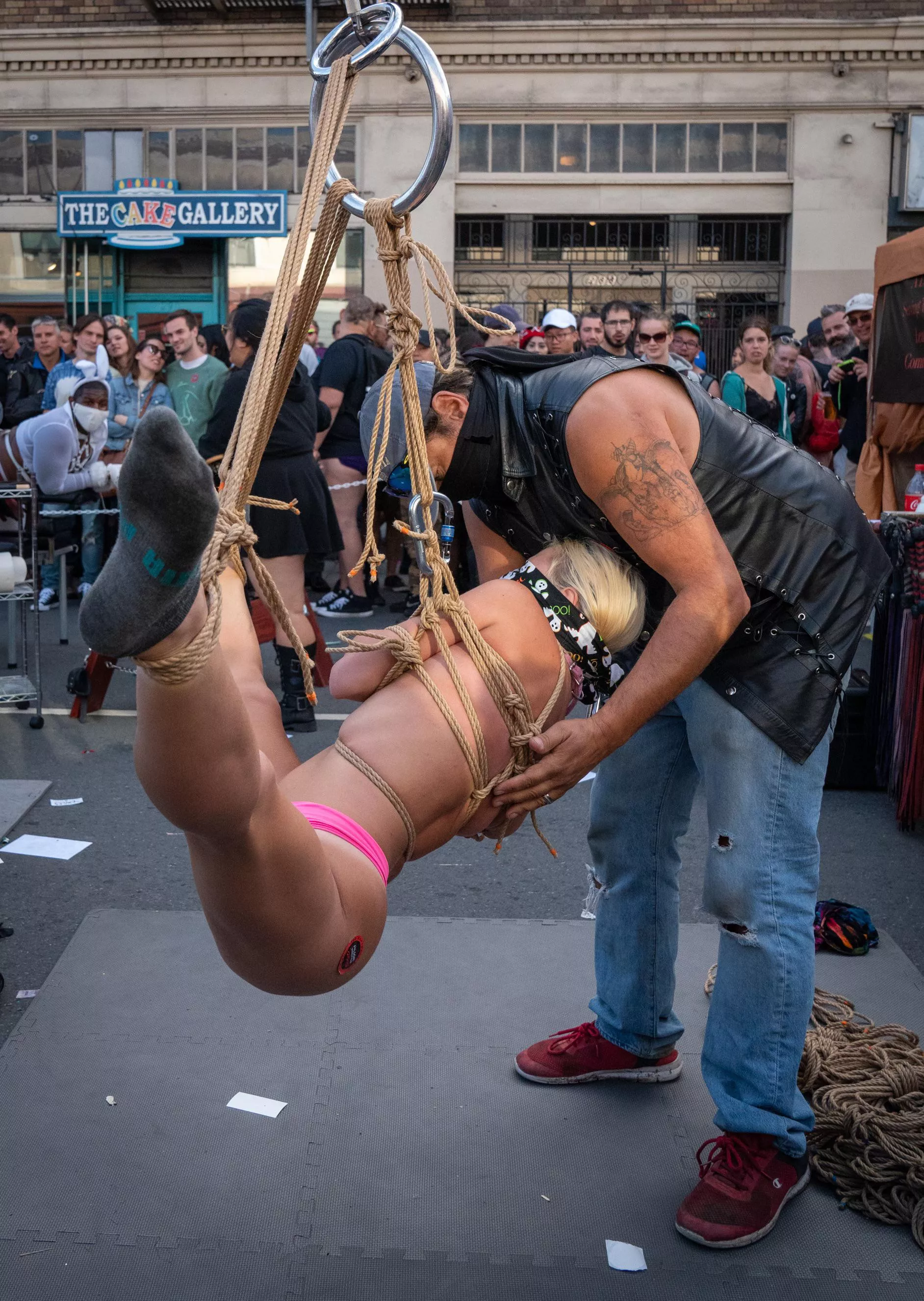 Only a few weeks before Folsom 2023 and Twisted Windows! Going to be an amazing time and we’re really looking forward to performing again. posted by Cali_kink_and_rope