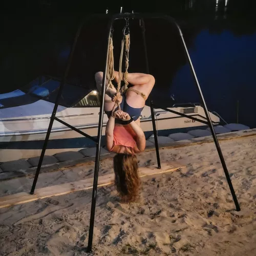 Self Tied Suspension by the Water by supermisses