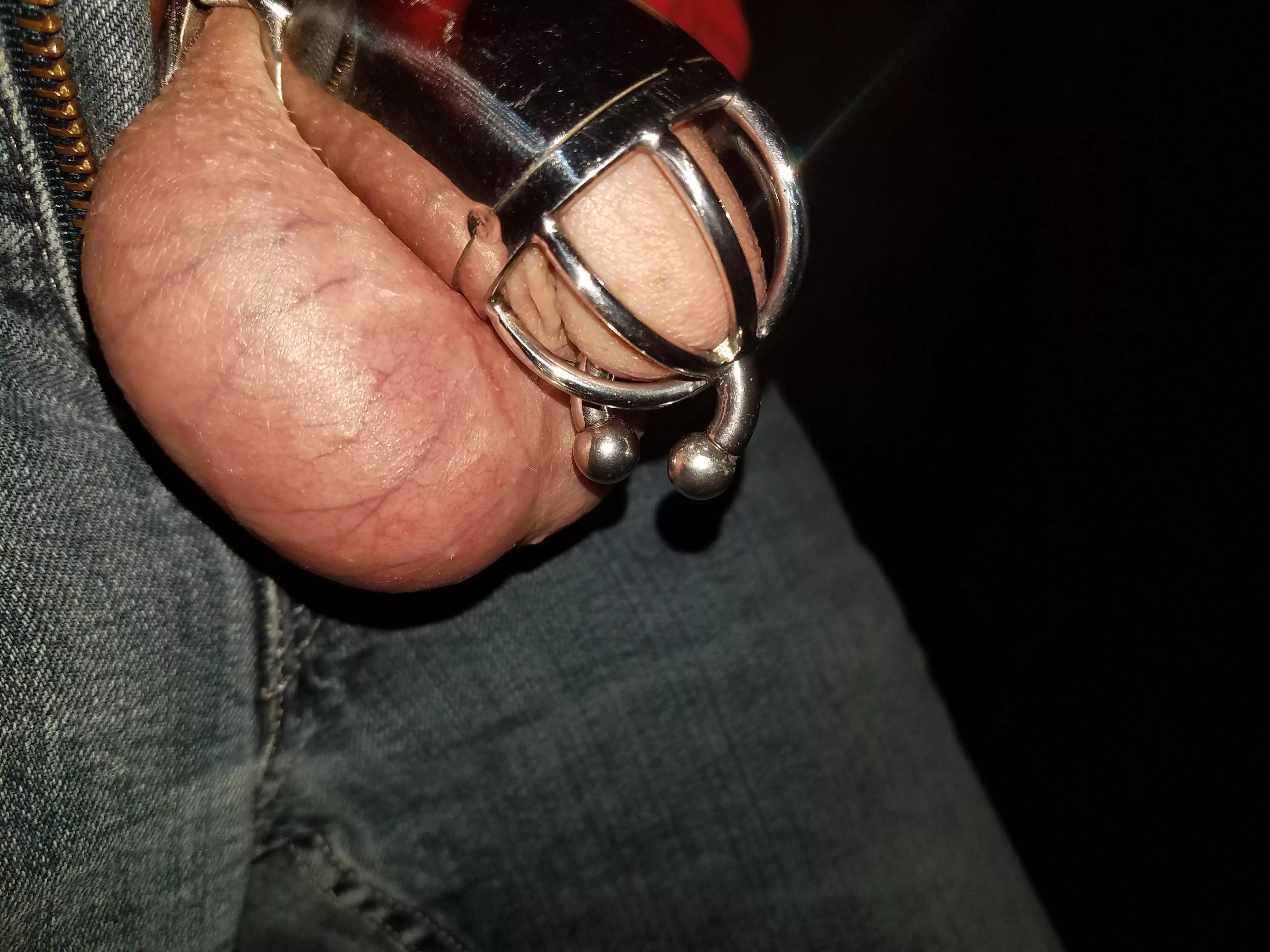 This was like from 3 years ago. Caged and pierced. posted by kirk50