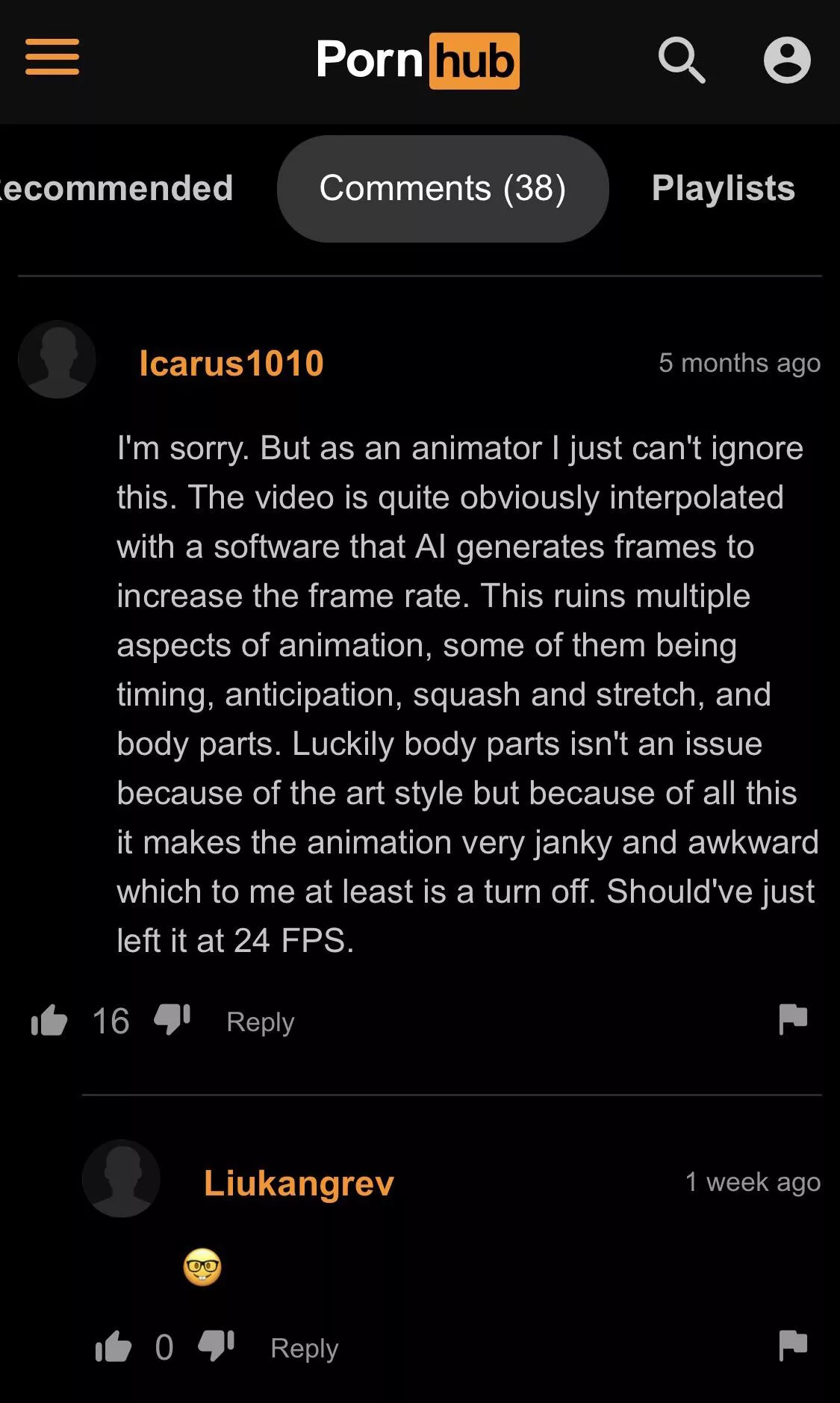 “Umm actually this wasn’t animated right” posted by Swordstroke91