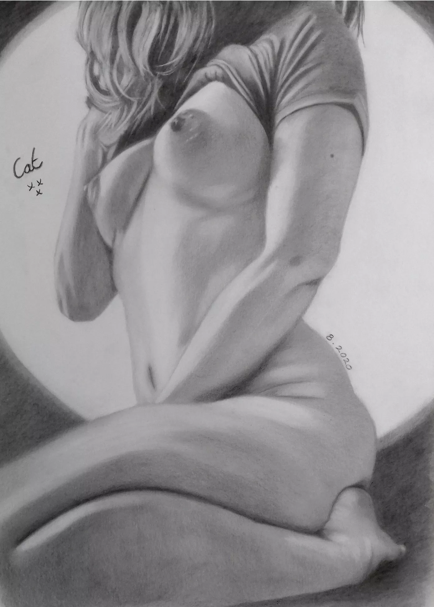 BiCat (in pencils by me) posted by Erotic_Artist_UK