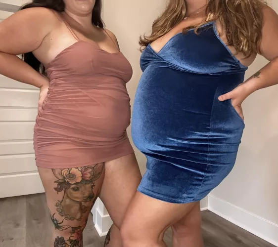 Bursting out of these dresses by feedxmexdaddy